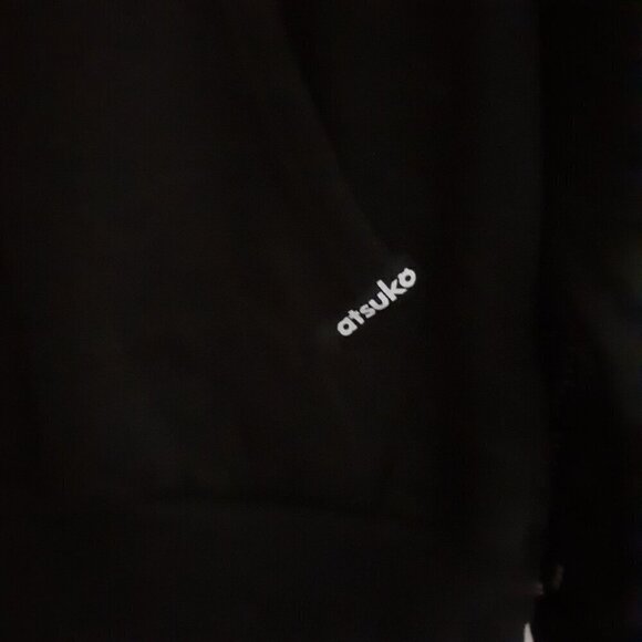 Atsuko Unisex Women's Size XS Cowboy Bebop 90's Anime Black White Hooded Sweater - Picture 7 of 13